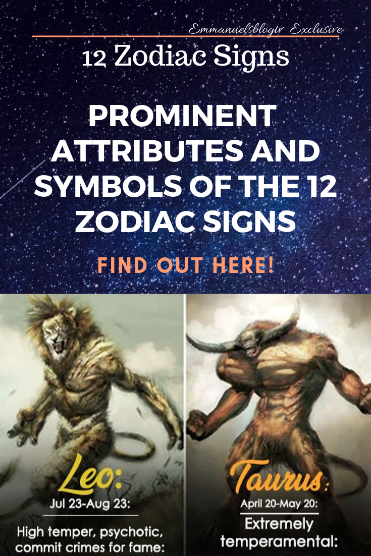 Prominent Attributes And Symbols Of The 12 Zodiac Signs