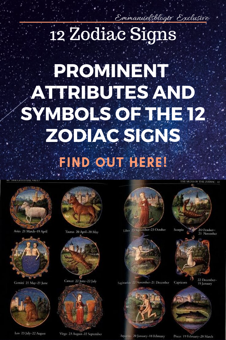 Prominent Attributes And Symbols Of The 12 Zodiac Signs