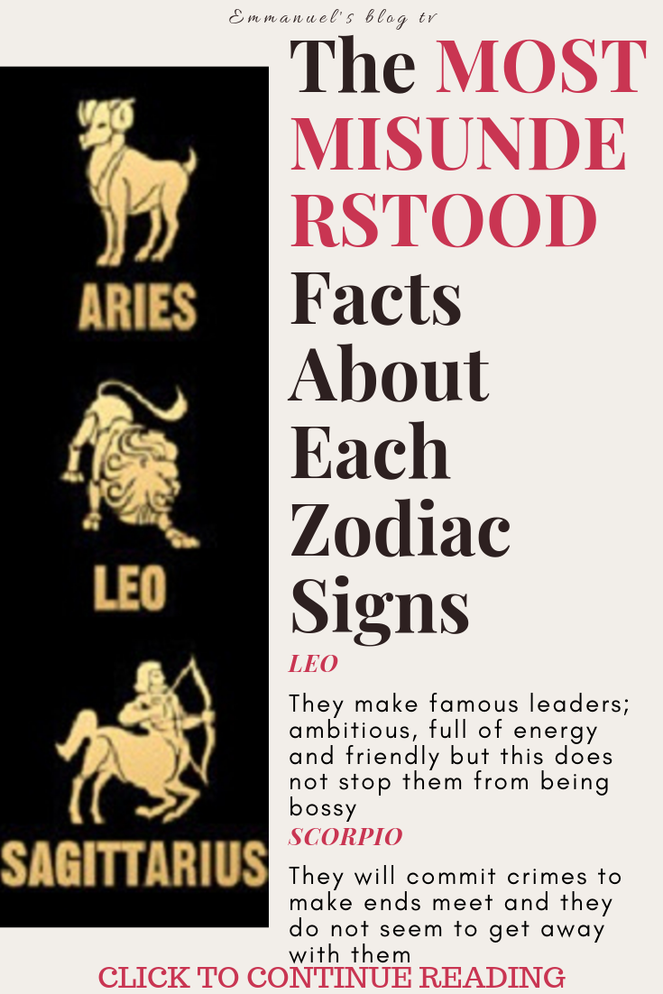 The MOST MISUNDERSTOOD Facts About Each Zodiac Signs