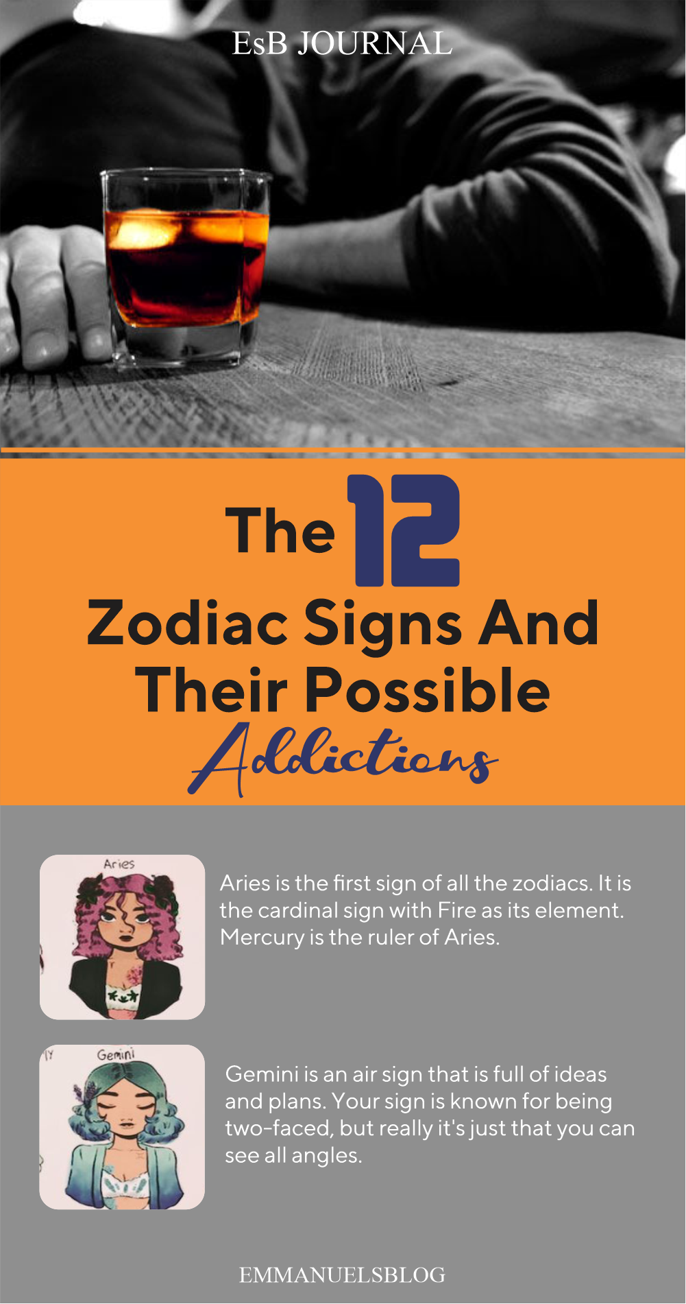 The 12 Zodiac Signs And Their Possible Addictions