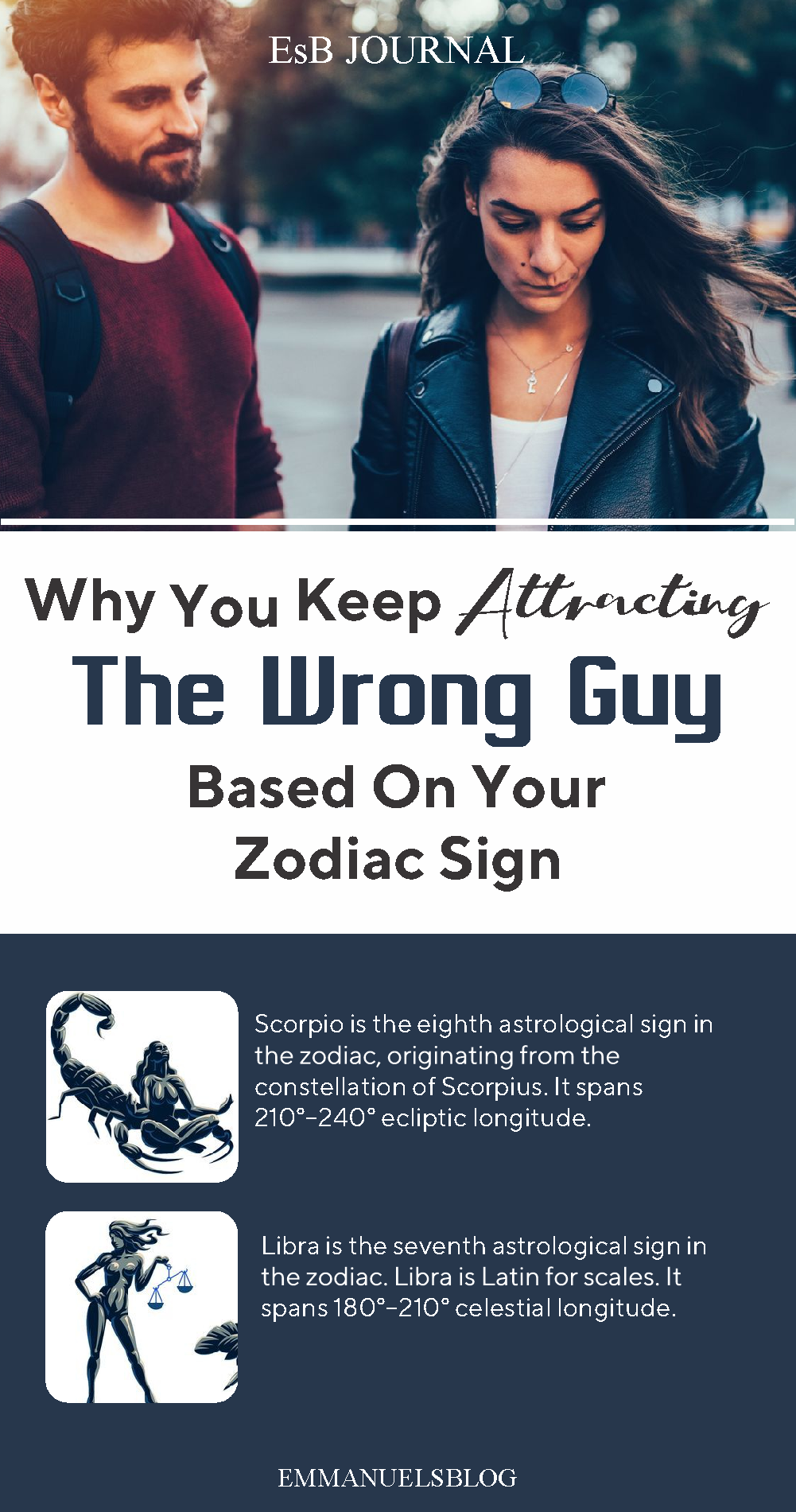Why You Keep Attracting The Wrong Guy Base On Your Zodiac Sign