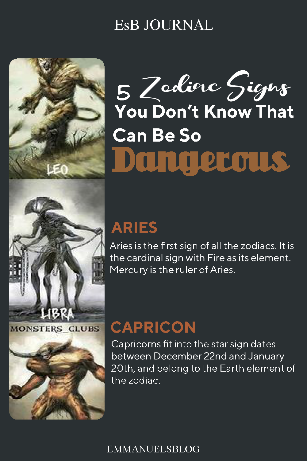 5 Zodiac Signs You Don’t Know That Can Be So Dangerous