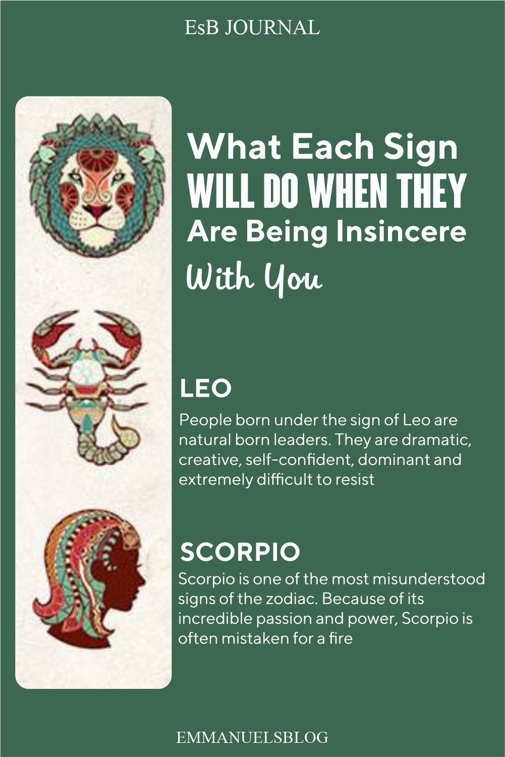 What Each Sign Will Do When They Are Being Insincere With You
