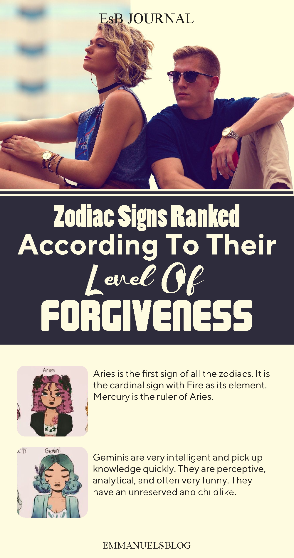 Zodiac Signs Ranked According To Their Level Of Forgiveness.