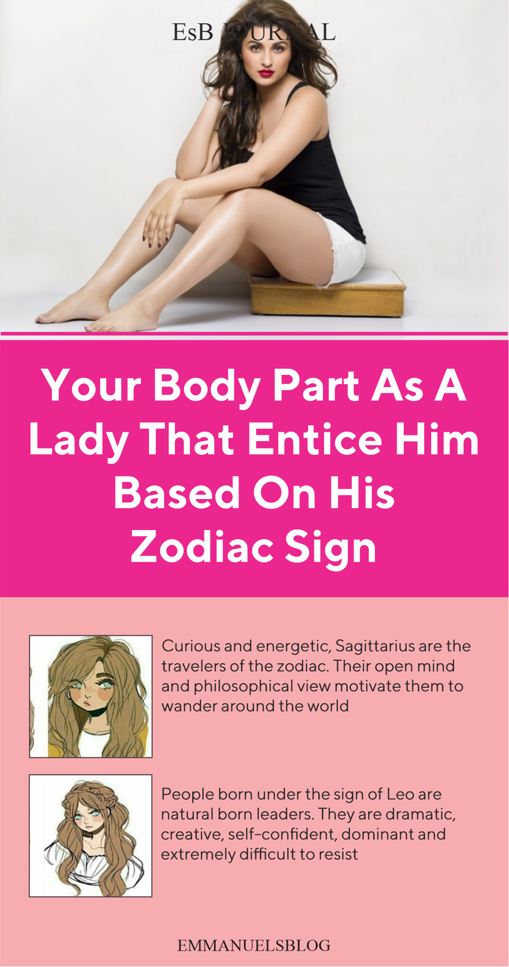 Your Body Part As A Lady That Entice Him Based On His Zodiac Sign.