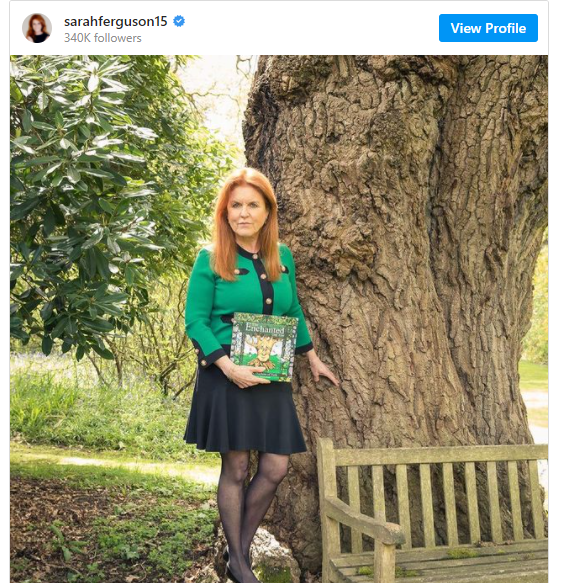 Sarah Ferguson rocks a Black Miniskirt and Emerald Green Blazer for Important Announcement