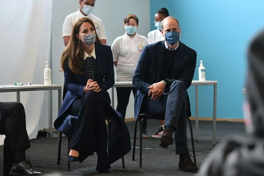 Prince William and Kate Middleton get sporty during Wolverhampton visit
