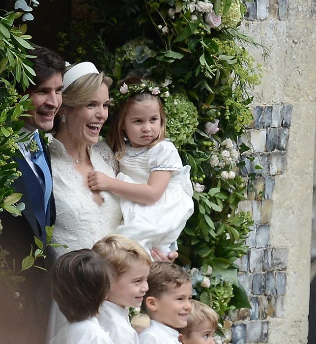sweet photos of Prince George and Princess Charlotte as pageboy and bridesmaid