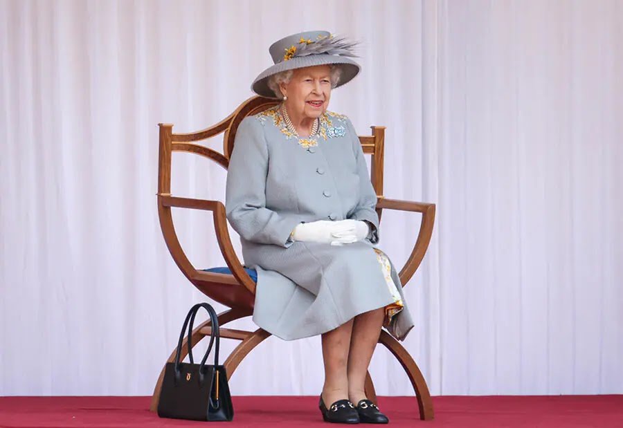 The Queen joined by Duke of Kent at Trooping the Color 2021