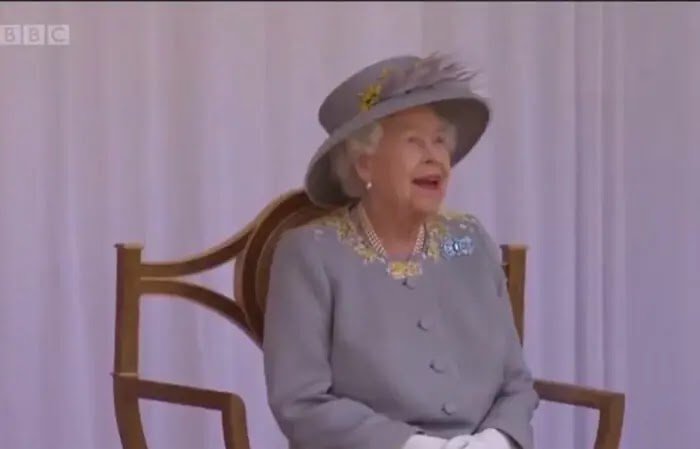 The Queen joined by Duke of Kent at Trooping the Color 2021