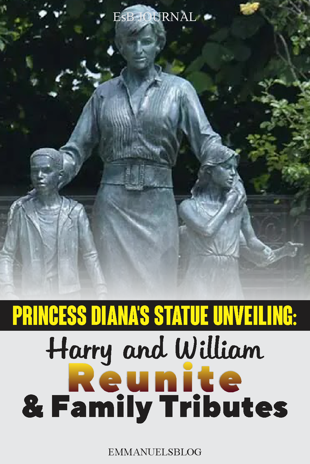 Princess Diana's Statue unveiling: Harry and William Reunite and Family Tributes