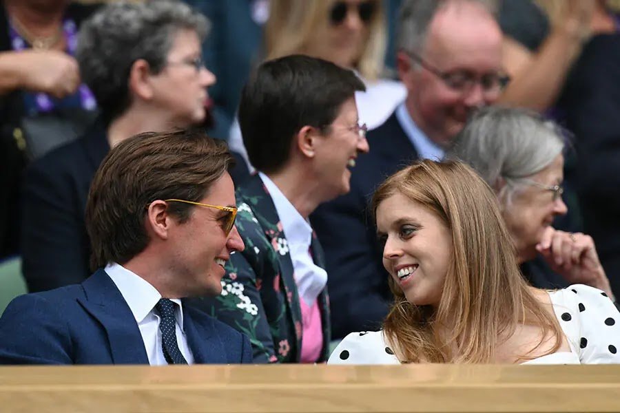 Princess Beatrice and Edoardo Join Countess of Wessex at Wimbledon