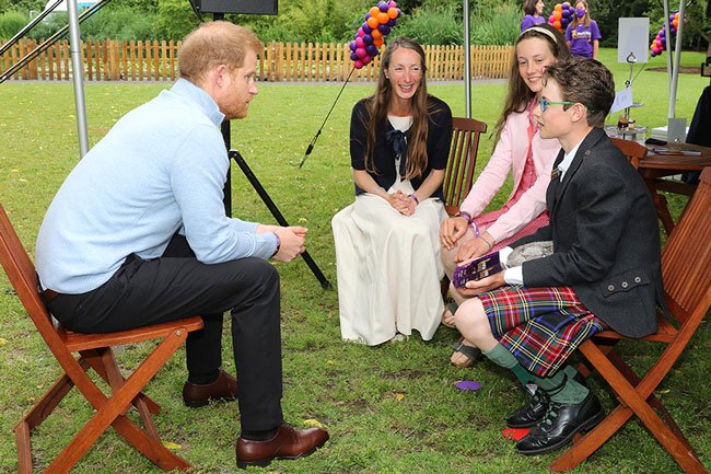 Prince Harry tells Friend Ed Sheeran Being a Dad-of-Two is 'a juggle' at WellChild Awards