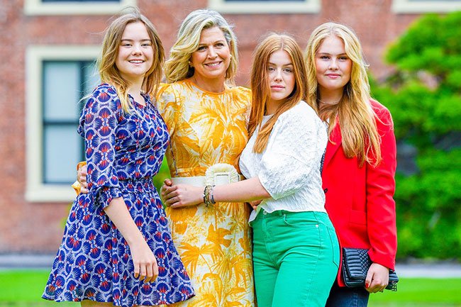 Queen Maxima Wows in Summer Family Photoshoot with Daughters