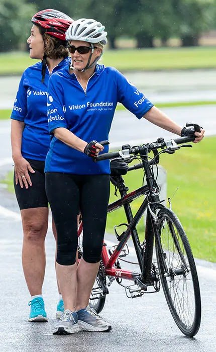 Lycra-clad Countess of Wessex Takes Part in London Bike Ride for Charity