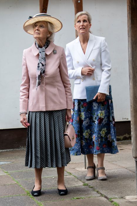The Countess of Wessex Wows in Summer Florals for Outing with Queen's Cousin