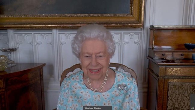 The Queen's Sweet Words of Encouragement During Video call with Young Leaders
