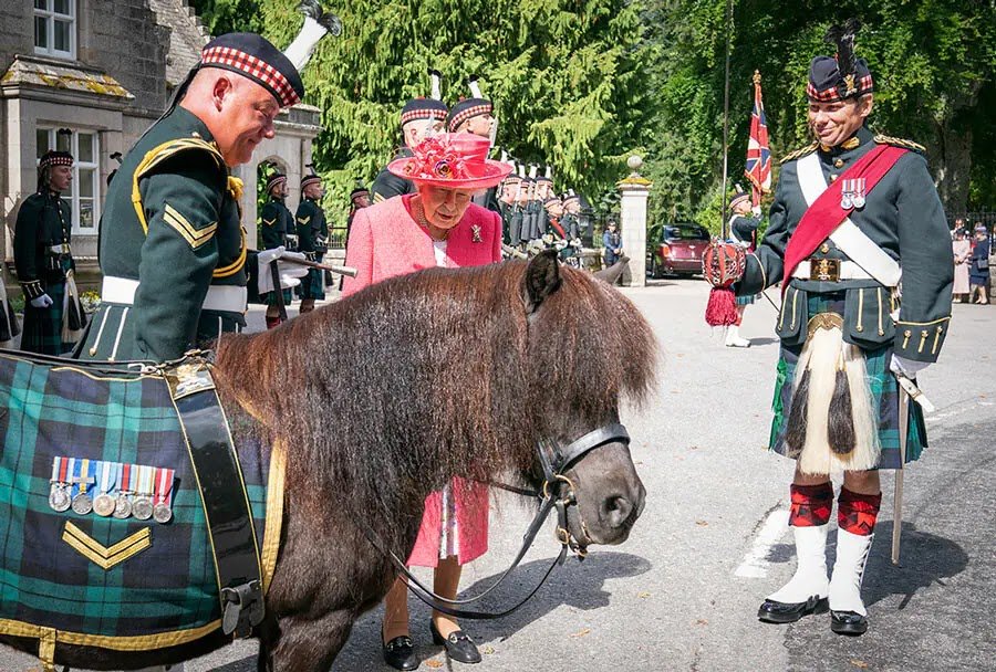 The Queen Reunited with Cheeky Shetland Pony during Official Welcome to Balmoral