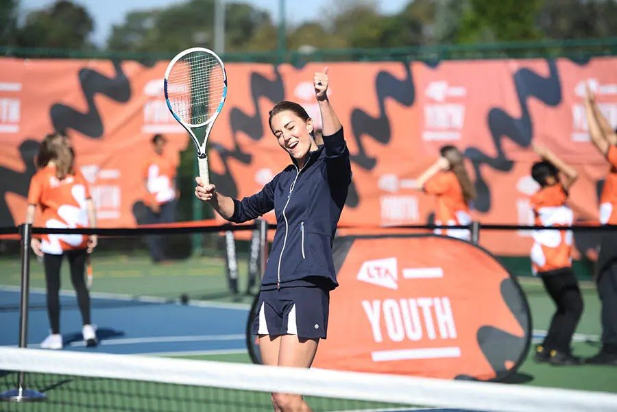 Kate Middleton plays doubles with Emma Raducanu at special Homecoming Celebration