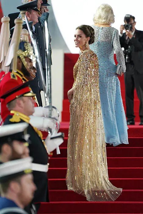 Kate Middleton and Duchess Camilla wow at James Bond premiere with William and Charles