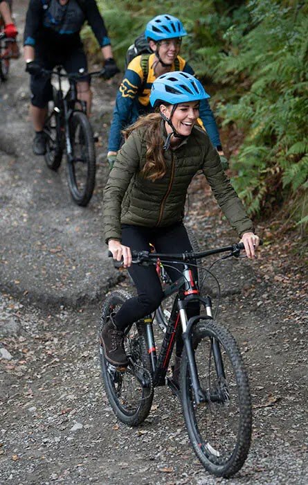 Kate Middleton is seen in her element Abseiling and Mountain Biking