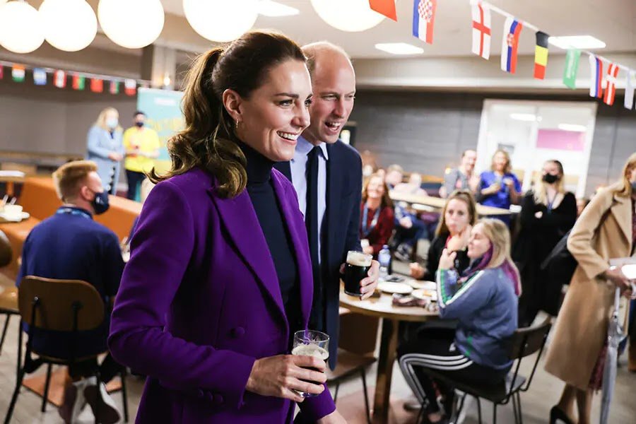 Prince William and Kate Middleton meet students in Northern Ireland after Red Carpet Appearance