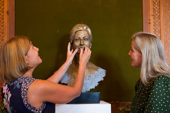 The Countess of Wessex unveils her incredible sculpture that made Royal History