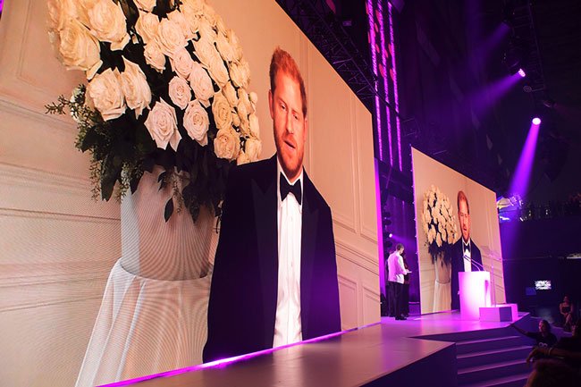 Prince Harry makes Surprise Appearance at UK Awards Show