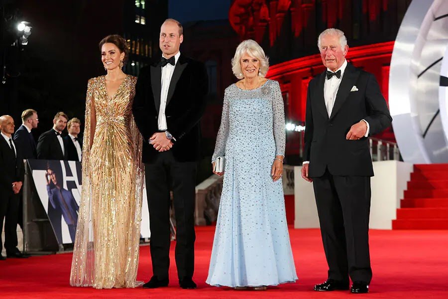 Kate Middleton and Duchess Camilla wow at James Bond premiere with William and Charles