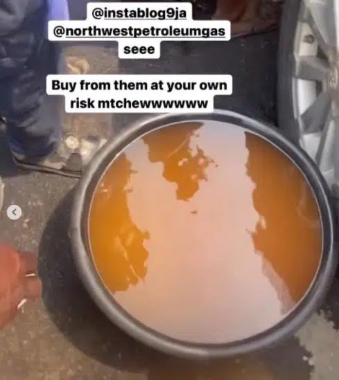Nollywood Actress Cries Out, Accuses Petrol Station Of Selling Water As Fuel