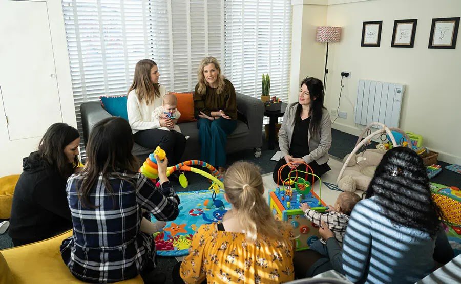 Photos: The Countess of Wessex Coos Over Babies As She Joins Families In Surrey