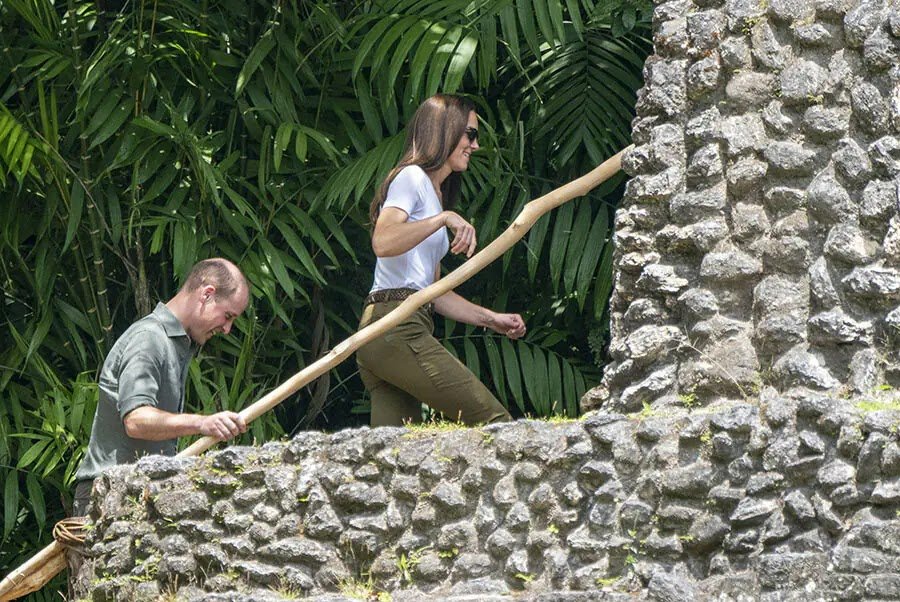 Photos: Prince William and Duchess Kate Venture Into Belize Jungle To Meet Troops And Visit Mayan Site