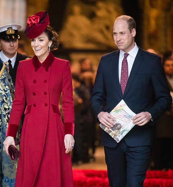 William and Kate at the 2020 Commonwealth Day service