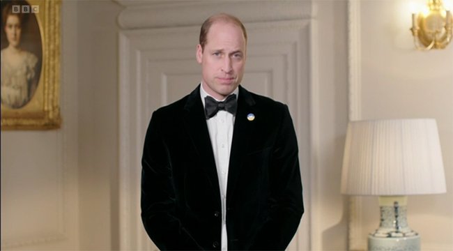 William made a virtual appearance at the 2022 ceremony