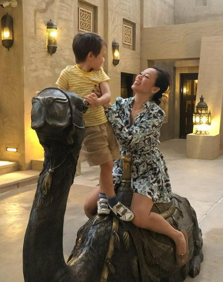 Dara shares her son with ex Edoardo