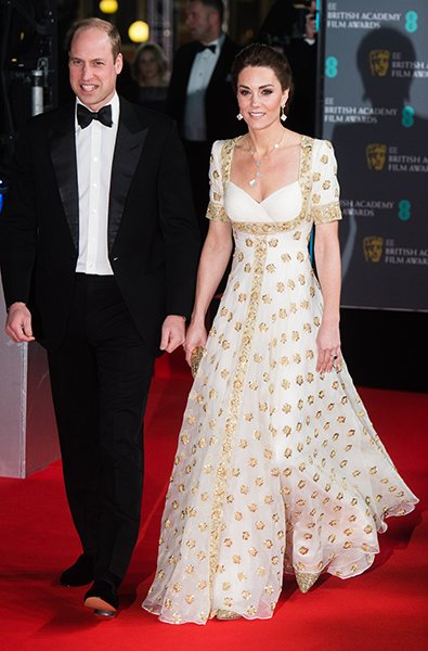 William and Kate at the 2020 BAFTAs