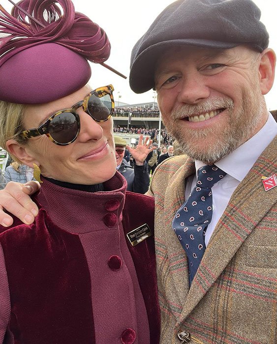 Zara and Mike look loved-up in the rare selfie