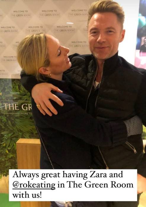 The royal was also photographed with Ronan Keating