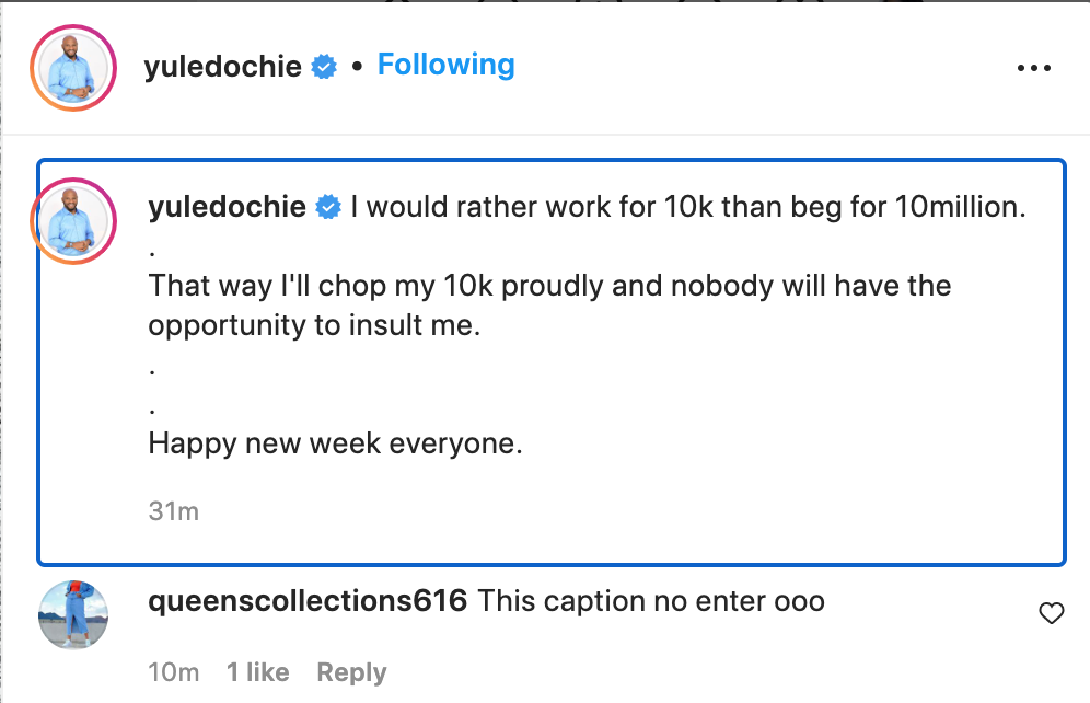 Actor Yul Edochie After Losing A Wristwatch Worth N300k On A Movie Set: ‘I Would Rather Work For 10k Than Beg For 10million,’