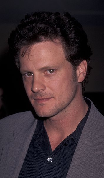 A young Colin Firth at a film premiere in 1996