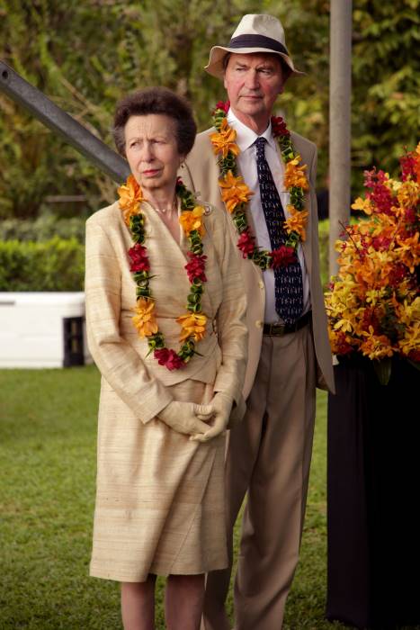 The royal couple in Papua New Guinea