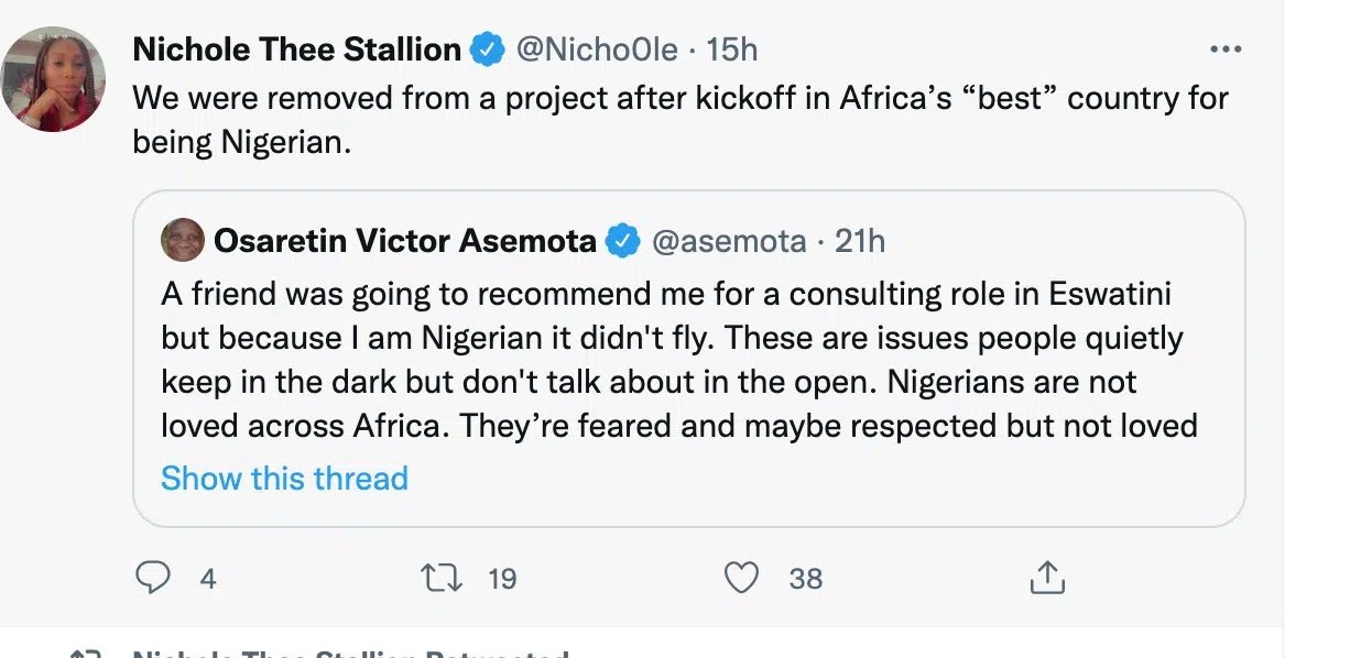 ‘Africans Fear and Respect Nigerians, But Not Loved’-Nollywood Actor’s Daughter Recounts Painful Ordeal