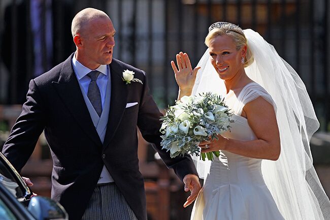 Zara and Mike married in July 2011