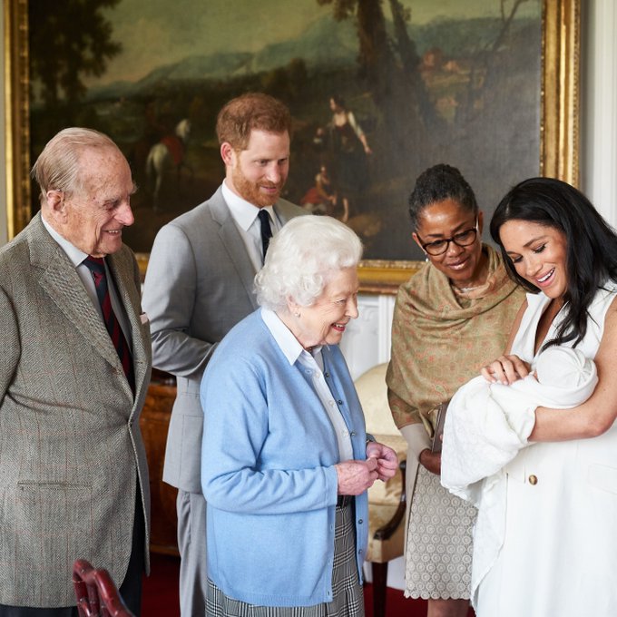 The Queen also wished Archie a happy third birthday