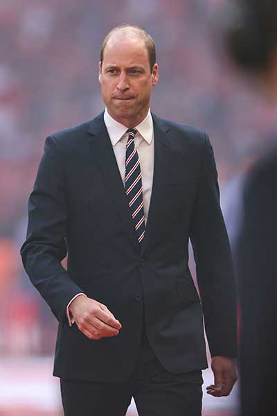 William attended the match at Wembley alone