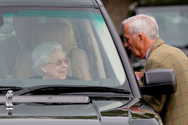 The Queen appeared happy and relaxed