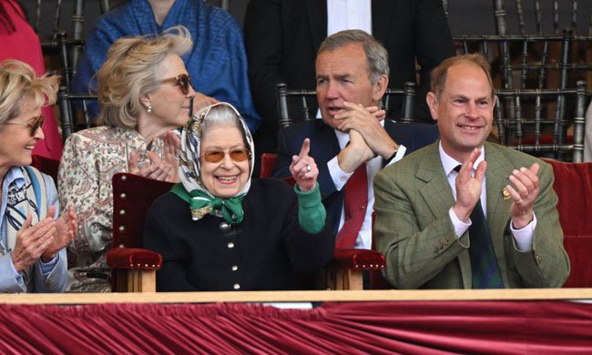 The Queen looked in great spirits at the event