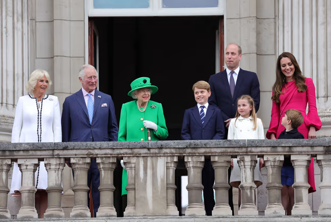 The royal family appeared out in force on the balcony of Buckingham Palace