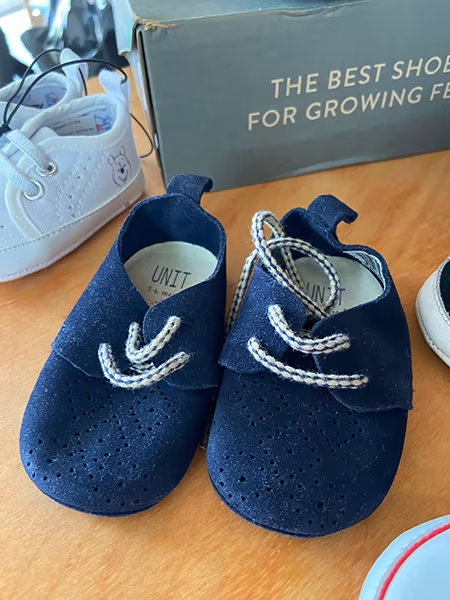 The Duchess picked up these shoes and said Louis had a similar pair