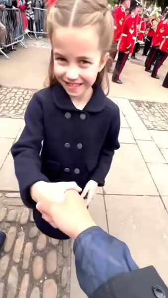 princess-charlotte-smilesThe young girl overcame her shyness
